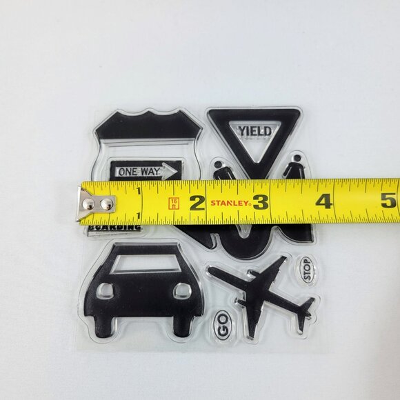 Stamp Lot Clear Stamps Travel Rubber Heidi Swapp Foam Stamps Dots Crafts Scrapbo - Picture 16 of 16